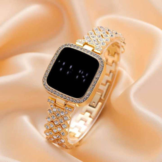 Full Diamond Touch Screen LED Watch For Girl