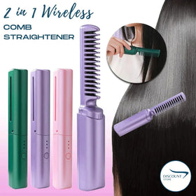 2-in-1 Wireless Hair Hot Comb