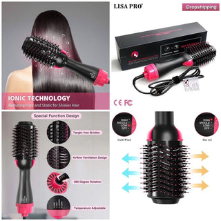 Multifunction Hair Straightener Brush
